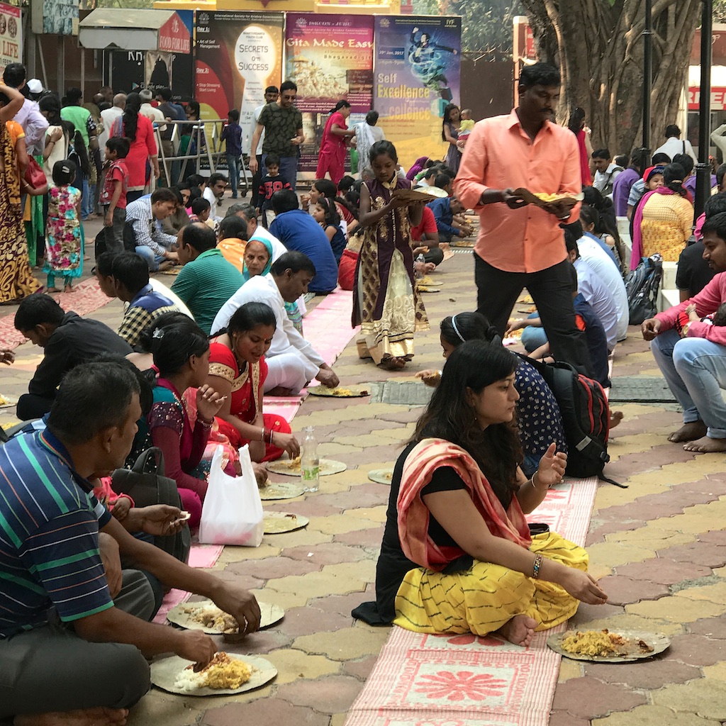 Hare Krishna temple free meals